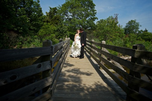 katherine & John on the bridge